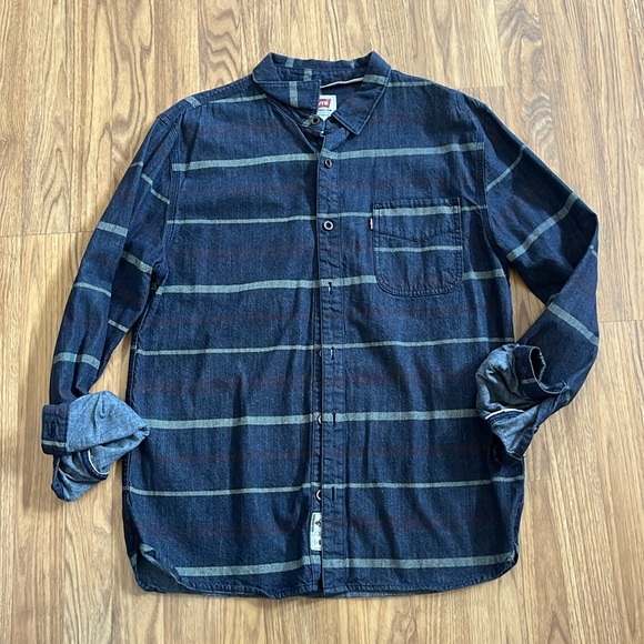 PAC-Man Pacman Flannel Shirt Upcycled Unisex Size Large L - Picture 6 of 7